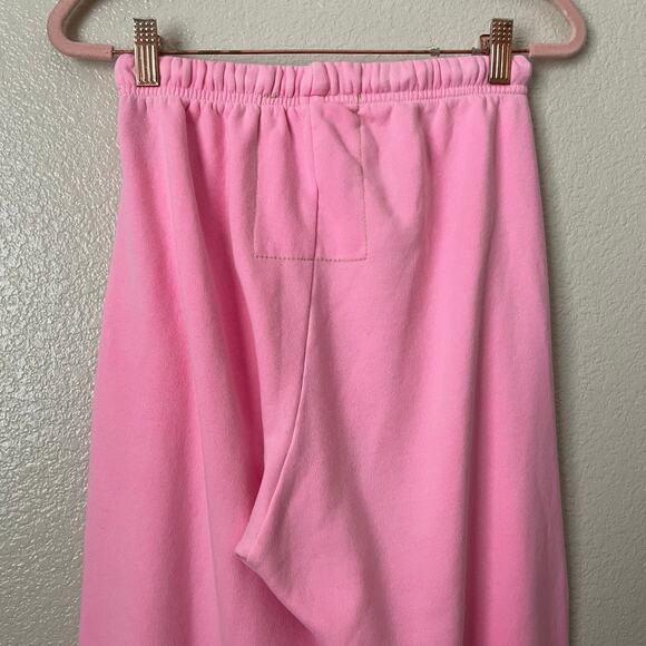 Aviator Nation Sweatpants Womens Small Pink Logo Jogger Fleece Rainbow Cotton - Picture 7 of 13